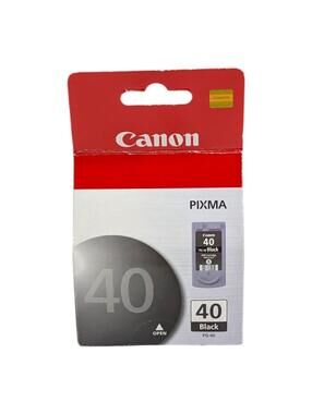 Genuine Canon 40 Black Pixma Ink Cartridge PG-40 New Sealed Box Made in Japan